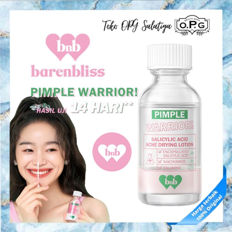 Jual BARENBLISS Pimple Warrior Salicylic Acid Acne Drying Lotion Obat