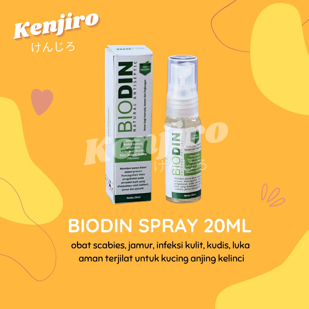 Jual Biodin Spray Ml Obat Kucing Anjing Kelinci Anti Jamur Luka