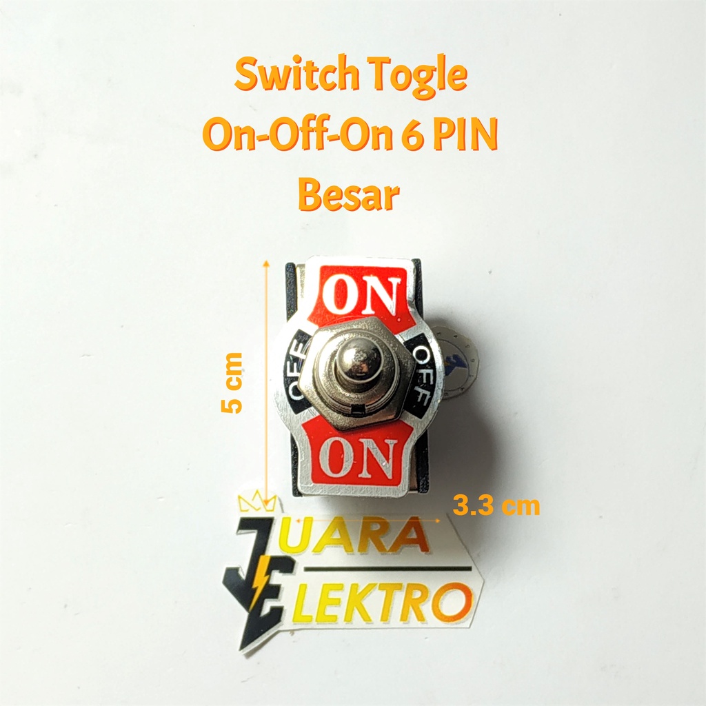 Jual Switch Togle On Off On 6 PIN Besar Switch Besar Togle 6 Pin On