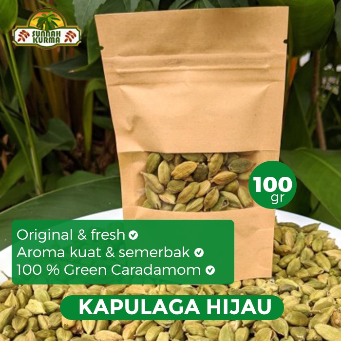 Jual Rempah Kapulaga Hijau Whole Green Cardamom Shopee Indonesia