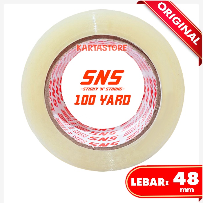 Jual LAKBAN 100 YARD X 2 INCH 48 MM SNS KUALITAS DAIMARU Shopee Indonesia