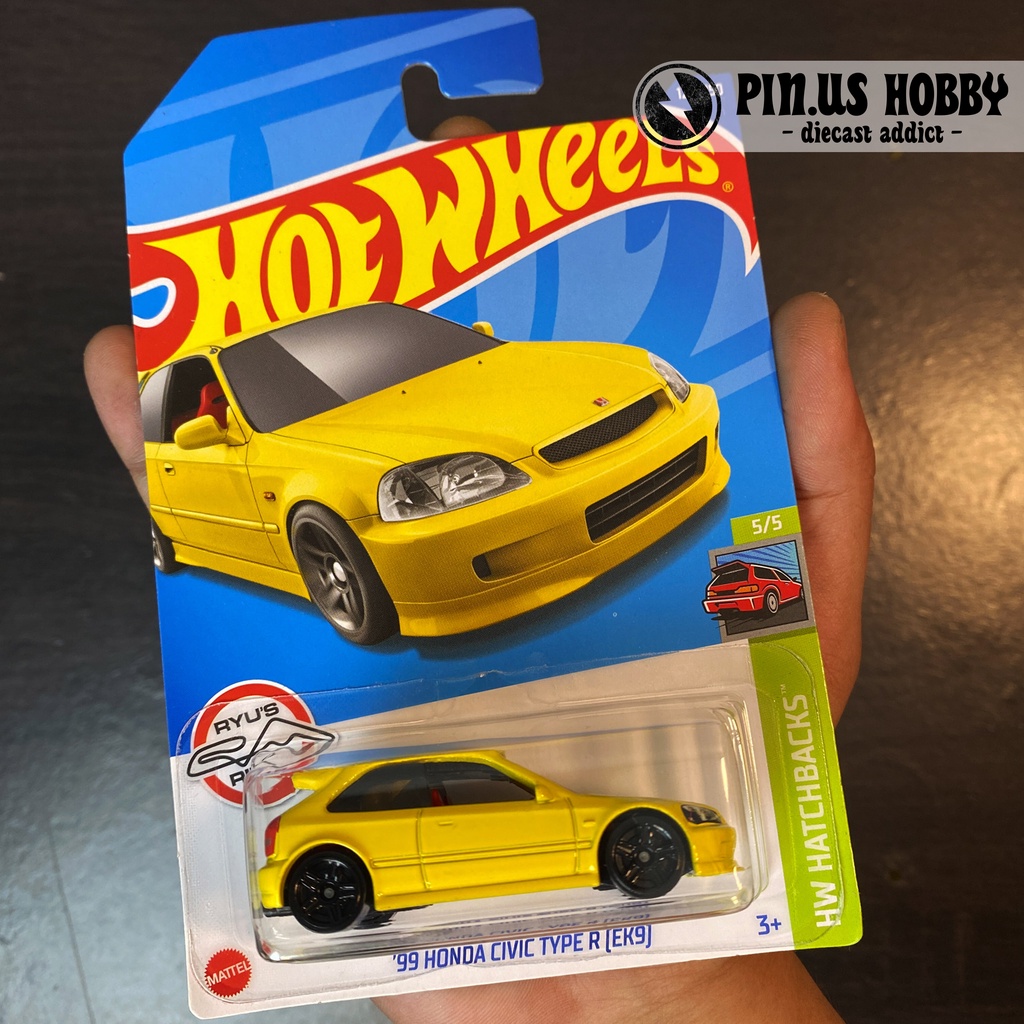 Jual HOTWHEELS 99 HONDA CIVIC TYPE R EK9 KUNING YELLOW ORIGINAL HOT