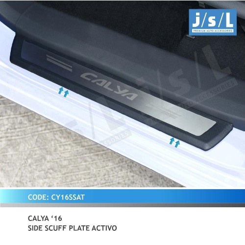 Jual Sillplate Samping Stainless Side Scuff Plate Activo Toyota Calya