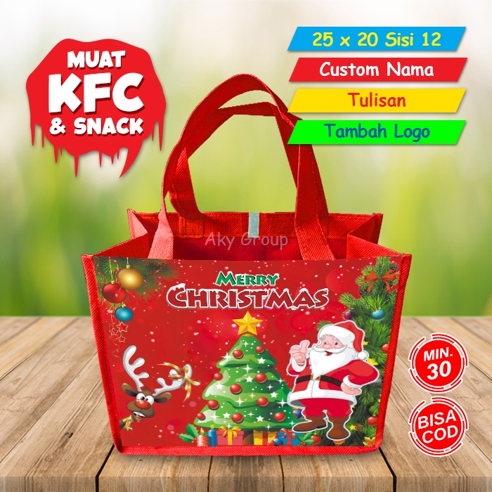 Jual Tas Natal Natal Tas Souvenir Natal Murah Shopee Indonesia