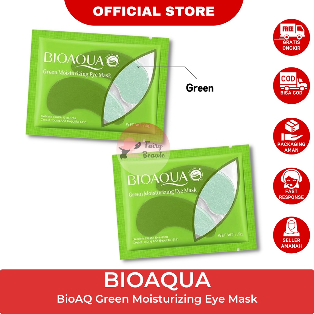 Jual BIOAQUA Green Moisturizing Eye Mask Masker Mata 7 5g Untuk