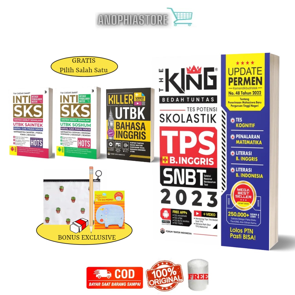 Jual Buku Tes Potensi Skolastik Tps Snbt The King Tps Snbt