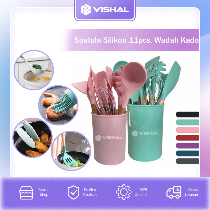 Jual Vishal Silicone Set Kitchen Utensil Set In Sodet Spatula