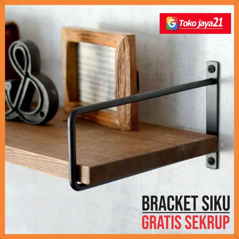 Jual Cod Bracket Ambalan Siku Besi Penyangga Rak Dinding Ambaln