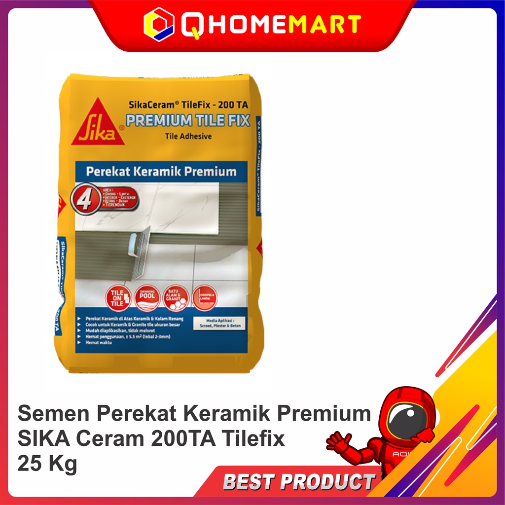 Jual Semen Perekat Keramik Premium SIKA Ceram 200TA Tilefix 25 Kg