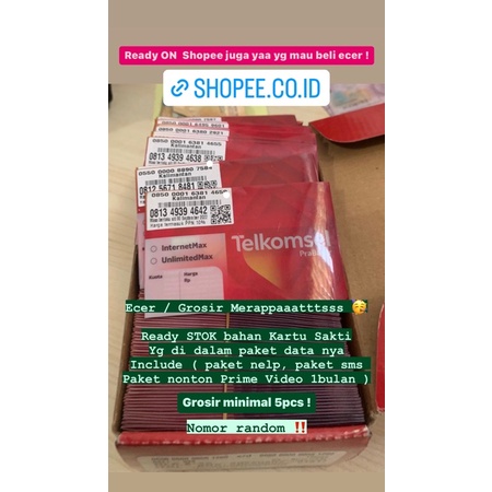 Jual Kartu Sakti Telkomsel Shopee Indonesia