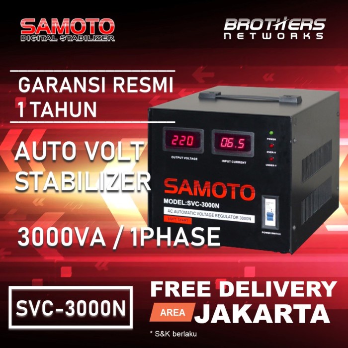 Jual Stabilizer Stavolt Servo Motor Samoto Va Utk Rumah Komputer