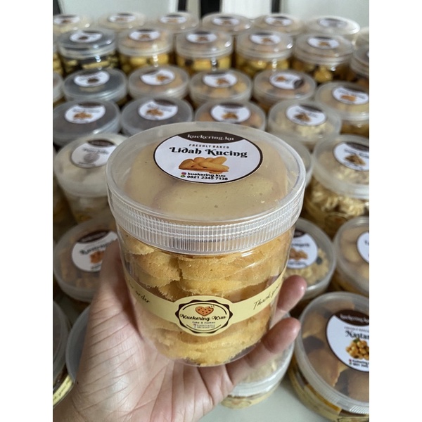 Jual Kue Kering Lidah Kucing Toples 600ml Shopee Indonesia