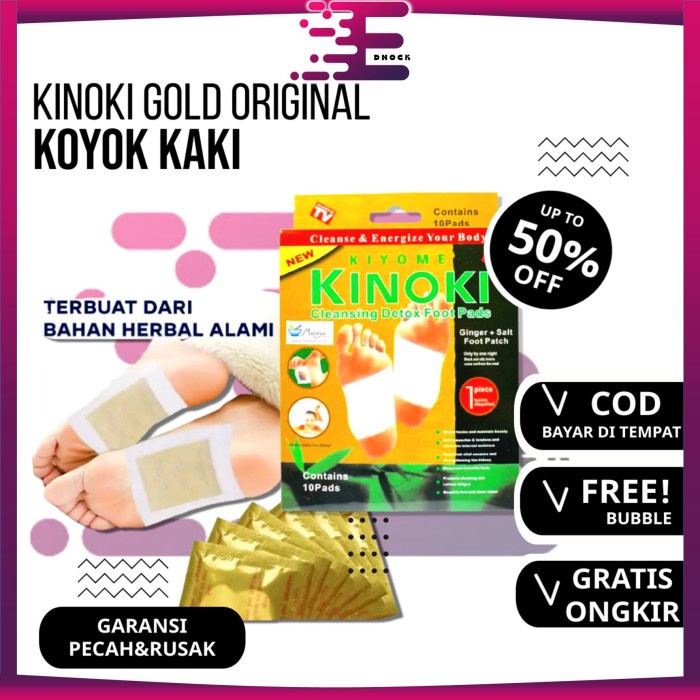 Jual Kinoki Gold Original Kotak Isi Pcs Koyok Detox Foot Kaki