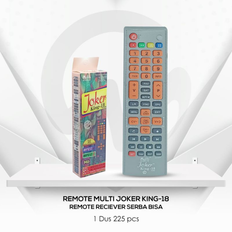 Jual Promo Remot JOKER KING 18 Remot STB Multi Remote Set Top Box