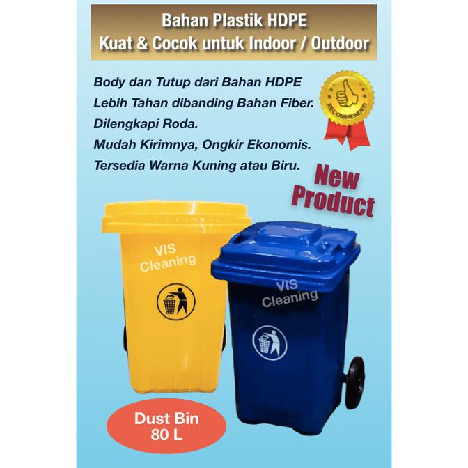 Jual Tempat Sampah Plastik HDPE 80 L Plastic Dust Bin Shopee