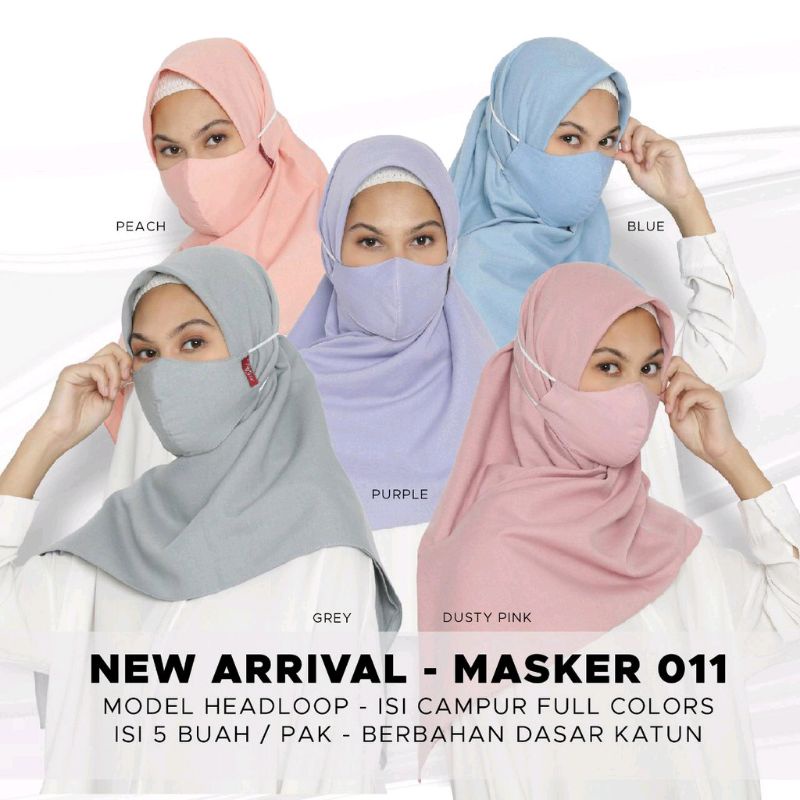 Jual Tatuis Masker Kain Sni Ply Headloop Hijabloop Shopee Indonesia