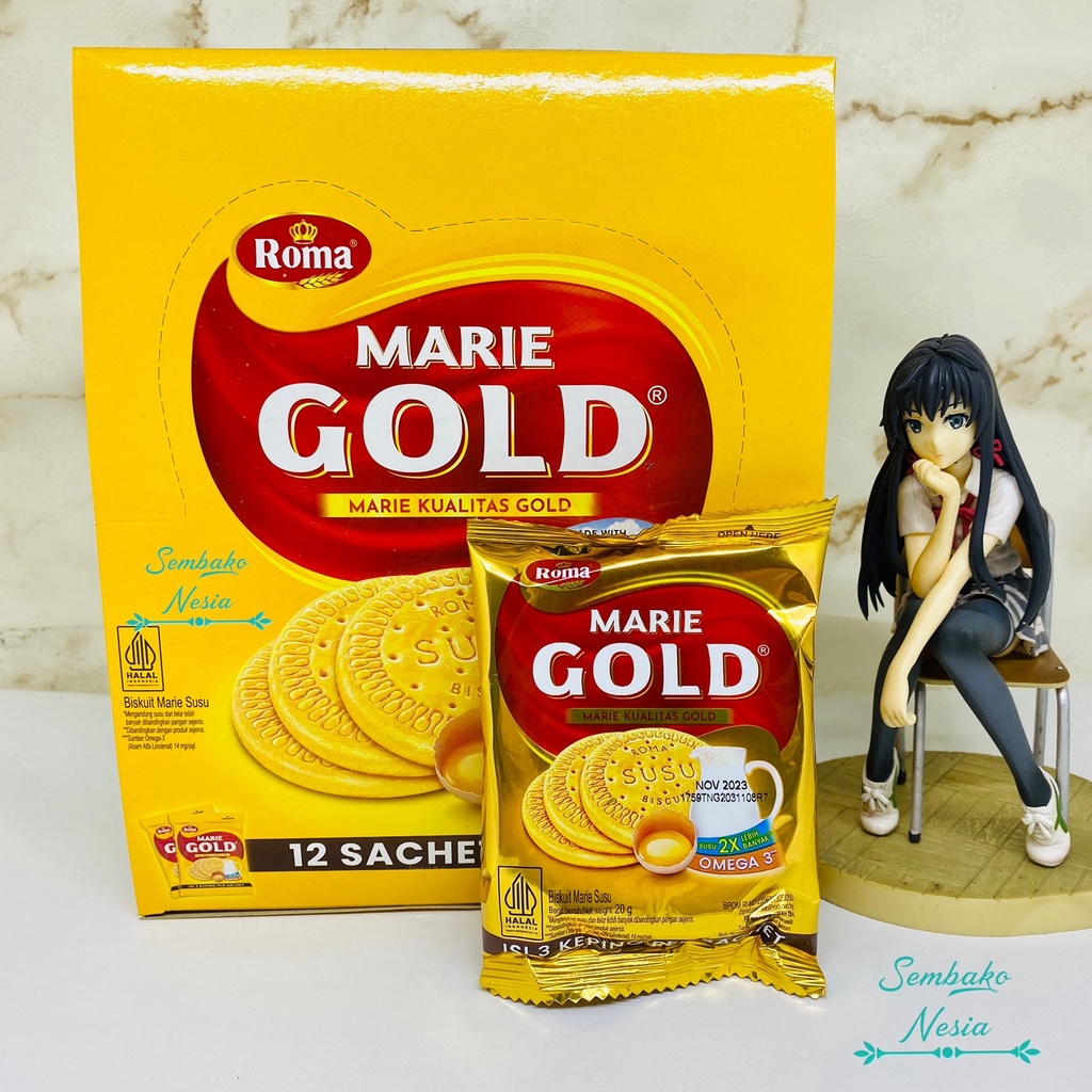 Jual Roma Marie Gold 20gr X 12pcs Shopee Indonesia