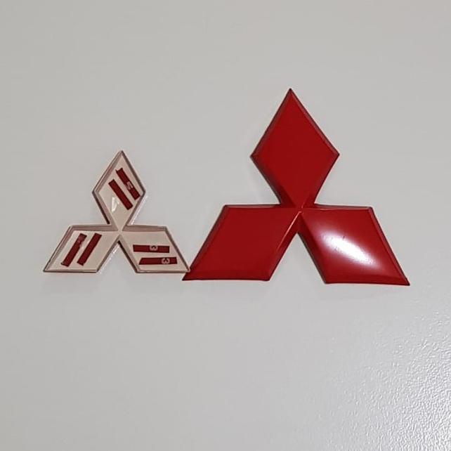 Jual Cover Logo Mitsubishi Pajero Merah Logo Mitsubishi Merah Pajero