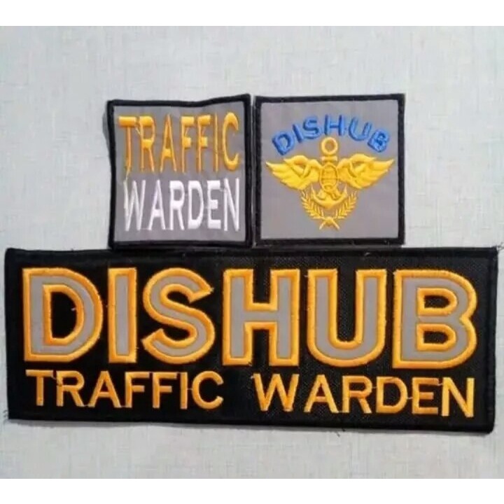 Jual Logo Bordir PATCH Satu Set DISHUB TRAFIC WARDEN Shopee Indonesia