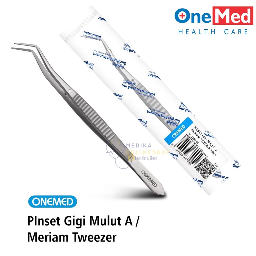 Jual Pinset Gigi Mulut A Meriam Tweezer Stainless Steel Onemed