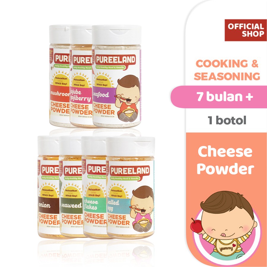 Jual Pureeland MPASI Cheese Powder Keju Bubuk MPASI Penyedap Alami