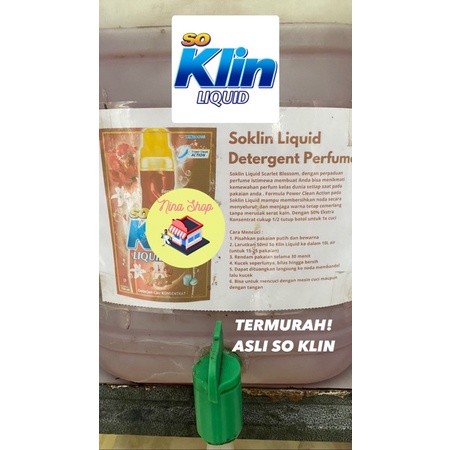 Jual So Klin Deterjen Cair Curah Scarlet Blossom Liter Shopee Indonesia