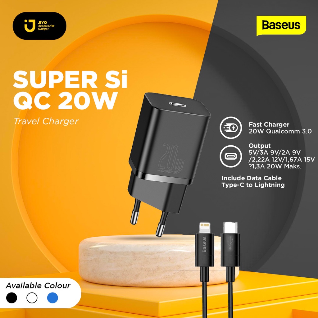 Jual Baseus Kepala Charger Super Si Quick Charger Set W Cable