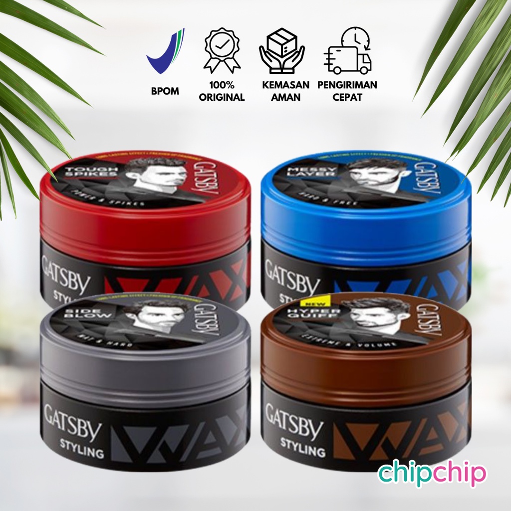 Jual Chipchip Gatsby Styling Wax Mat Hard Power Spikes Free