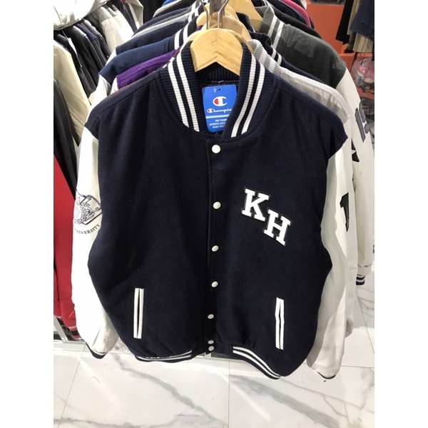 Jual Varsity Jacket Leather Univ Second Branded Original Shopee Indonesia