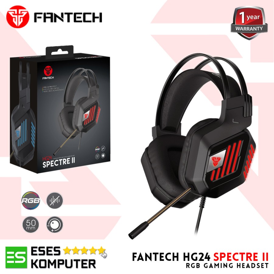 Jual Headset Fantech HG24 Spectre II RGB 7 1 Sound Gaming Headset