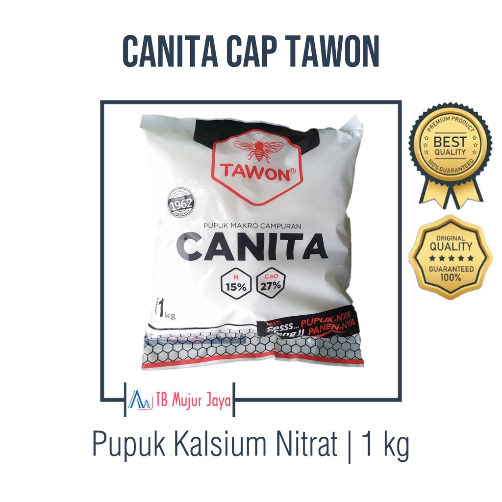 Jual Pupuk Kalsium Nitrat CANITA Cap Tawon 1 Kg Shopee Indonesia