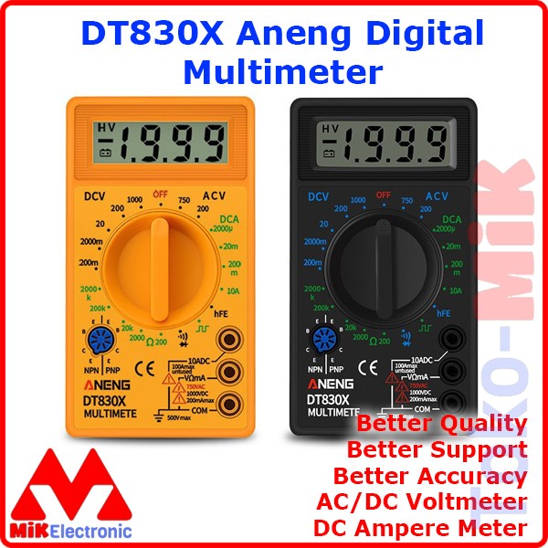 Jual ANENG DT830X Multimeter Avometer Multitester Digital DT 830 X