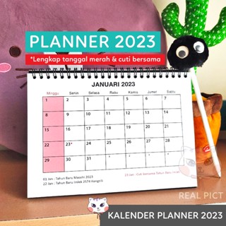 Jual Kalender Meja Kalender Duduk 2023 SIMPLE PLANNER AGENDA Shopee