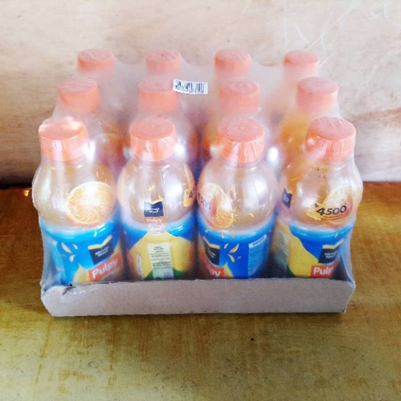 Jual Minute Maid Pulpy Orange Ml Isi Botol Shopee Indonesia