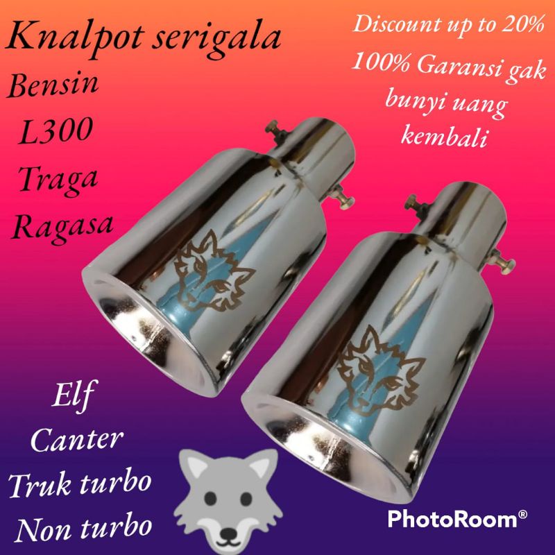 Jual Knalpot Serigala L300 Elf Bensin Solar Canter Umplung Traga