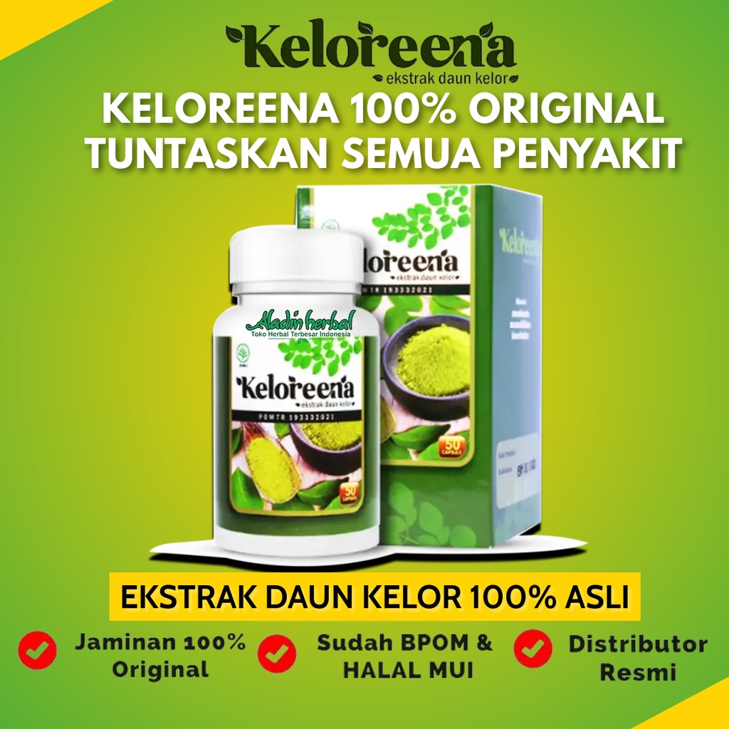 Jual Keloreena Original Kapsul Daun Kelor Ekstrak Moringa Oleifera