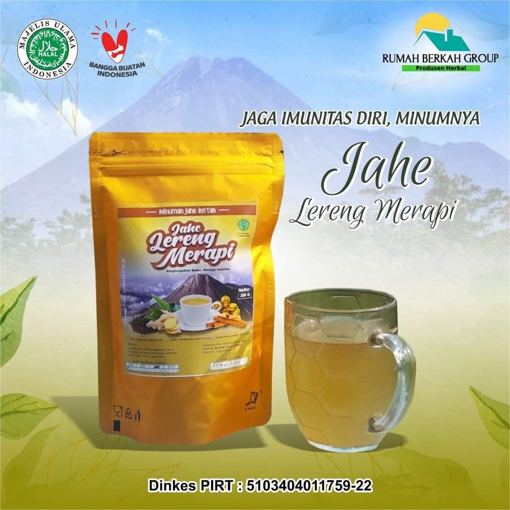 Jual Jahe Lereng Merapi Gram Minuman Jahe Instan Tradisional Non