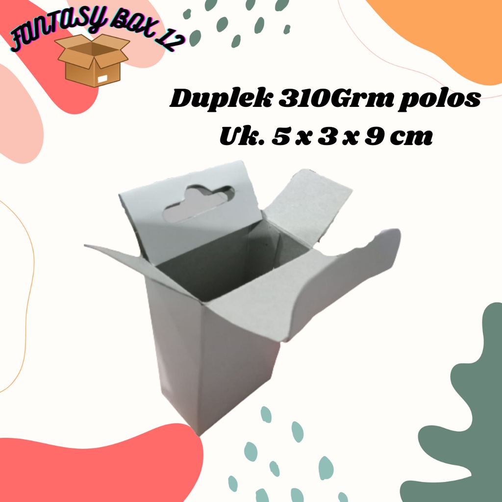 Jual Kardus Packaging Karton Duplex Duplex 310 Gram Uk 5x3x9cm