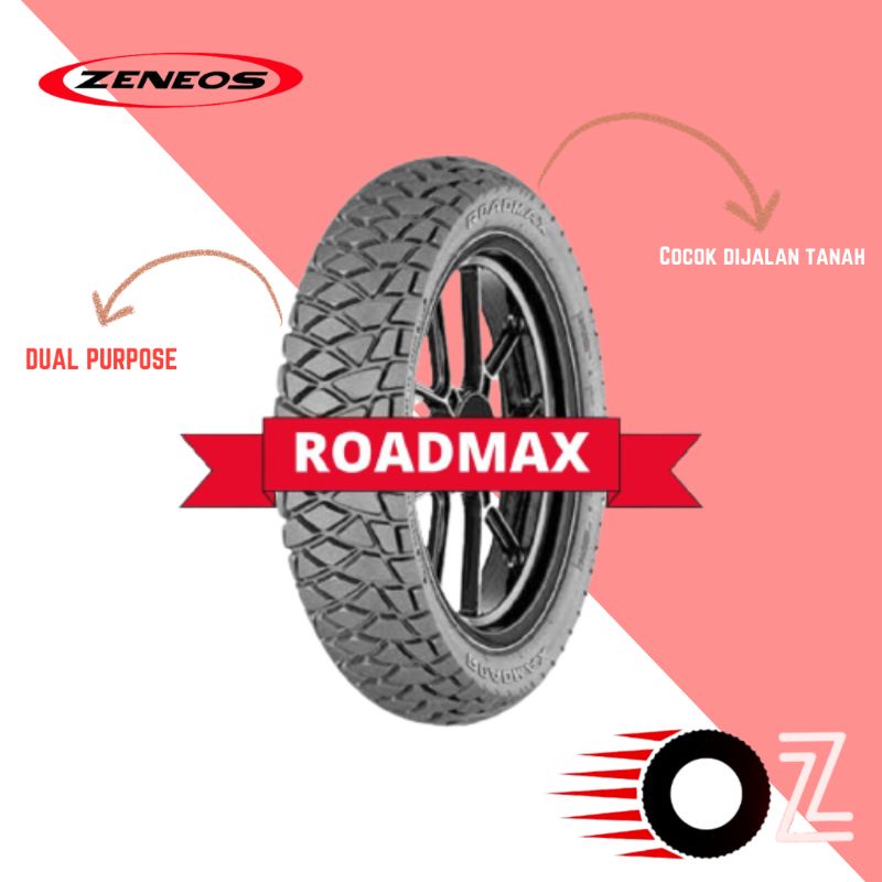 Jual BAN MOTOR MATIC BAN ZENEOS ROADMAXX 90 90 14 TUBELESS DUAL