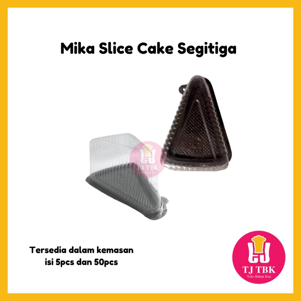 Jual Mika Slice Cake Segitiga Isi Pcs Dan Pcs Shopee Indonesia