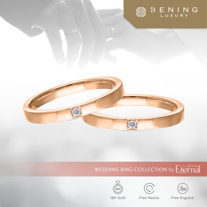 Jual Cincin Nikah Kawin Couple Wedding Ring Darshana Rings Bening