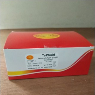 Jual Tifoid Card Typhoid Widal Test Salmonella Typhi Igg Igm Glory