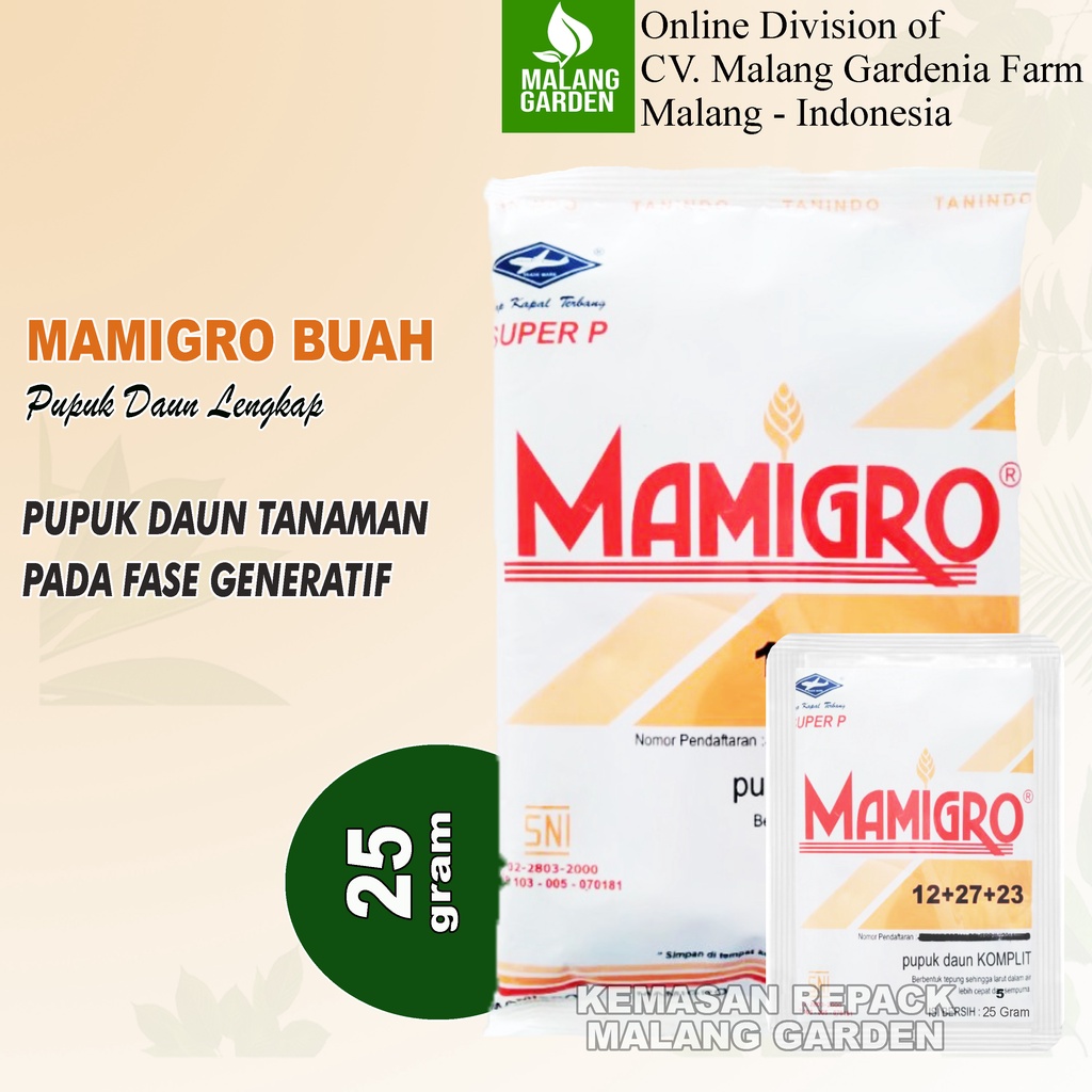 Jual Repack Pupuk Mamigro Buah Gram Mamigro Gram Shopee Indonesia