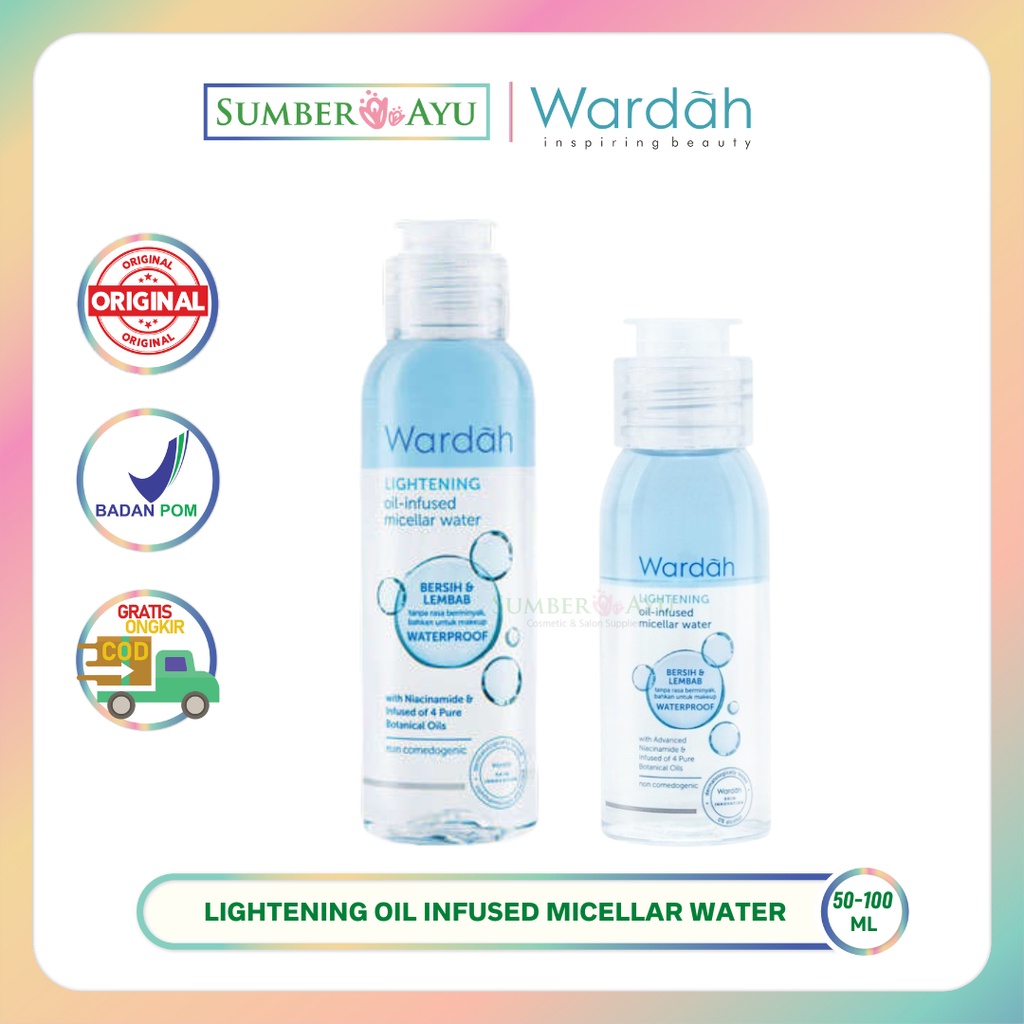 Jual Wardah Lightening Oil Infused Micellar Water Wardah Lightening