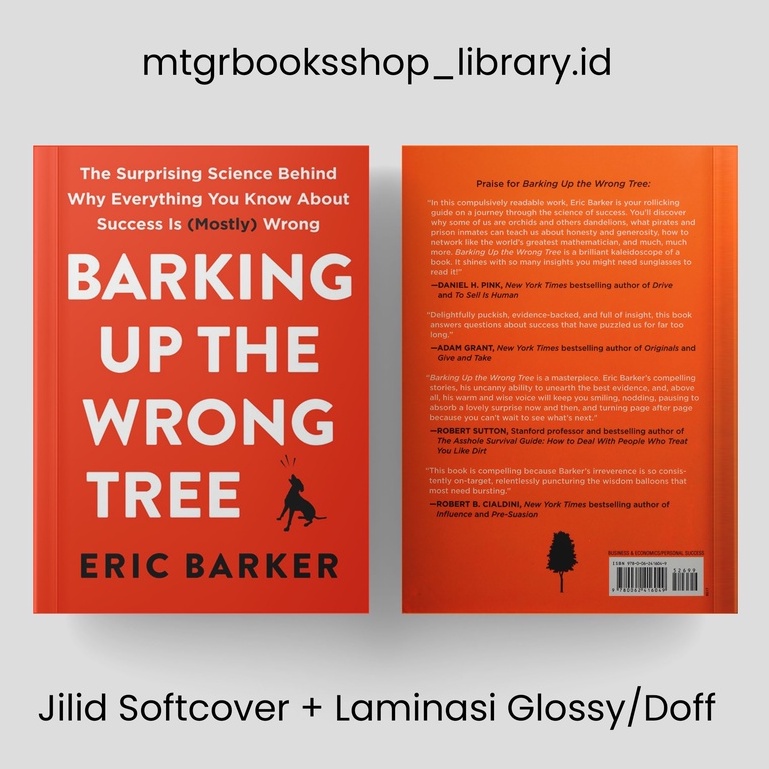 Jual Buku Best Seller Barking Up The Wrong Tree The Surprising Science