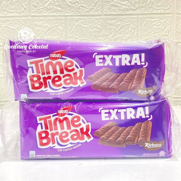 Jual Nabati Time Break Extra Richoco Chocolate Coklat 1 Pack Isi 10 Pcs