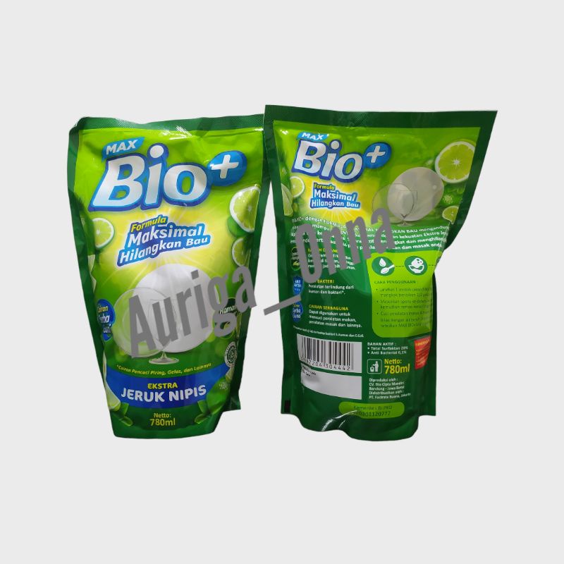 Jual Max Bio Sabun Cuci Piring Ekstra Jeruk Nipis Netto 780ml Free