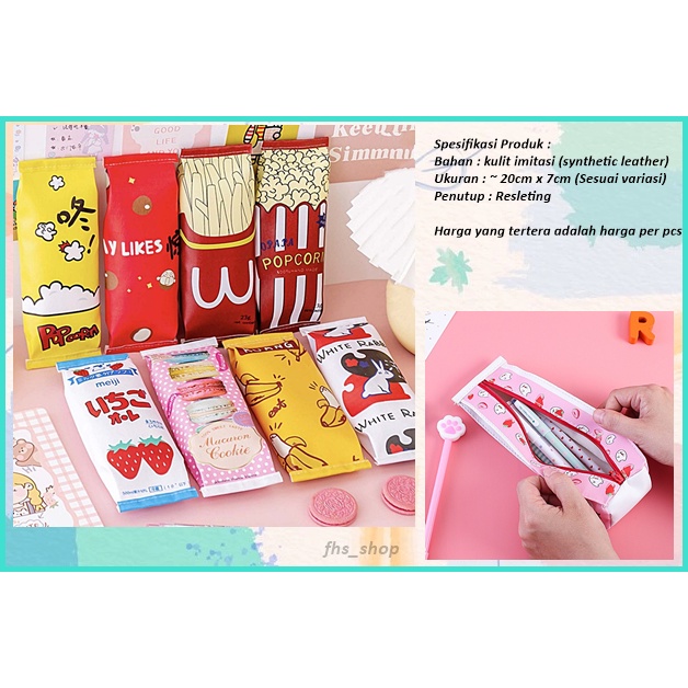 Jual Tempat Pensil Lucu Tempat Pensil Kartun Tempat Pensil Snack Style