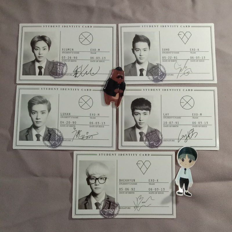 Jual EXO XOXO Official PC Photocard ID CARD Shopee Indonesia