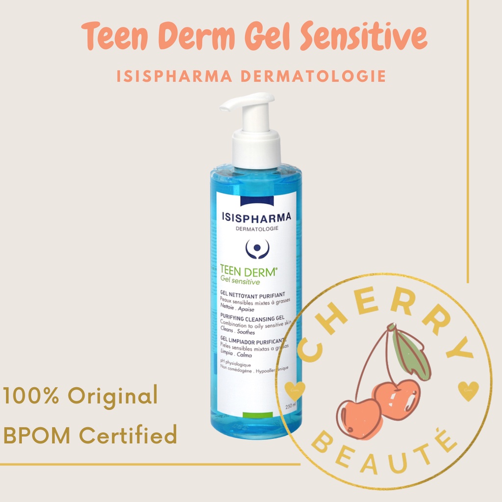 Jual Isispharma Teen Derm Gel Sensitive Shopee Indonesia